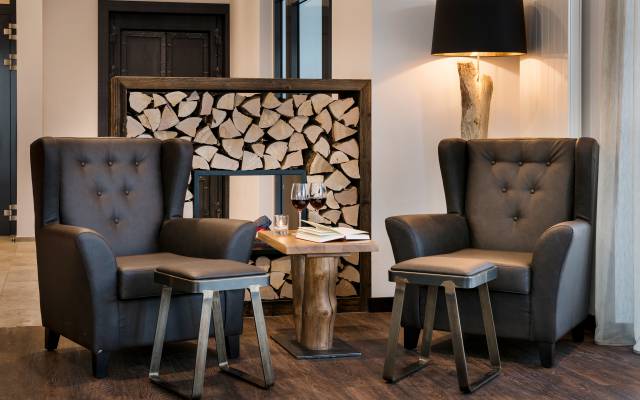 Das Wohnzimmer im Hotel Traumschmiede