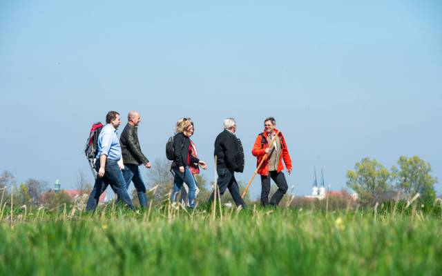 Wandergruppe auf Bierwallfahrt nach Altötting