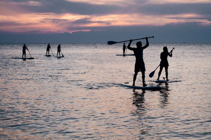 Trendsport SUP auf dem Bayerischen Meer