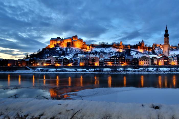 Burghausen Burg Weihnachten Christkindlmarkt