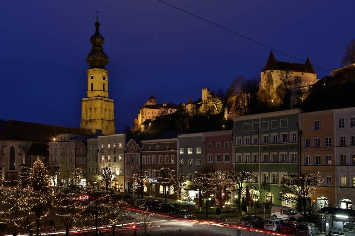 Burghausen Burg Weihnachten Christkindlmarkt